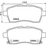 Brembo | Bremsbelagsatz, Scheibenbremse | P 79 037