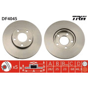 TRW | Bremsscheibe | DF4045