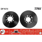 TRW | Bremsscheibe | DF1573