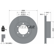 Textar | Bremsscheibe | 92076300