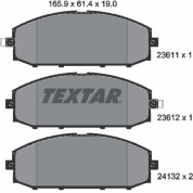 Textar | Bremsbelagsatz, Scheibenbremse | 2361101