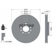 Textar | Bremsscheibe | 92118803