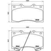 Brembo | Bremsbelagsatz, Scheibenbremse | P 56 081