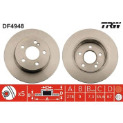 TRW | Bremsscheibe | DF4948