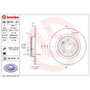 Brembo | Bremsscheibe | 08.B741.41