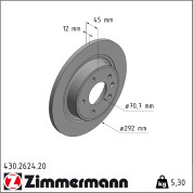 Zimmermann | Bremsscheibe | 430.2624.20