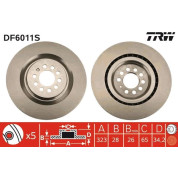 TRW | Bremsscheibe | DF6011S