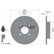 Textar | Bremsscheibe | 92104300