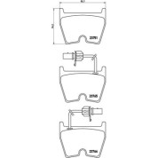 Brembo | Bremsbelagsatz, Scheibenbremse | P 85 078