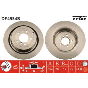 TRW | Bremsscheibe | DF4954S