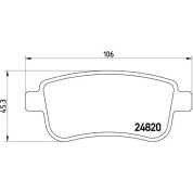 Brembo | Bremsbelagsatz, Scheibenbremse | P 68 054