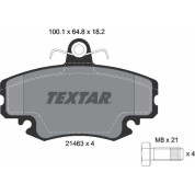 Textar | Bremsbelagsatz, Scheibenbremse | 2146306