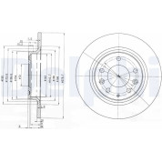 Delphi | Bremsscheibe | BG3875C