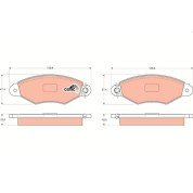TRW | Bremsbelagsatz, Scheibenbremse | GDB1321