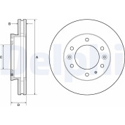 Delphi | Bremsscheibe | BG9140C