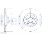 Delphi | Bremsscheibe | BG3704