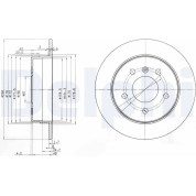 Delphi | Bremsscheibe | BG3710