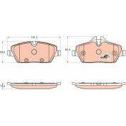 TRW | Bremsbelagsatz, Scheibenbremse | GDB2038