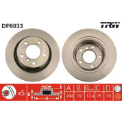 TRW | Bremsscheibe | DF6033