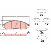 TRW | Bremsbelagsatz, Scheibenbremse | GDB2182