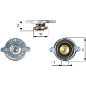 Gates | Verschlussdeckel, Kühler | RC125