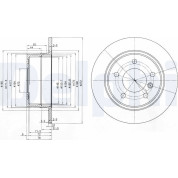 Delphi | Bremsscheibe | BG3040