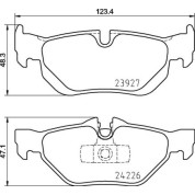 Brembo | Bremsbelagsatz, Scheibenbremse | P 06 105