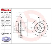 Brembo | Bremsscheibe | 09.D572.11