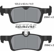 Textar | Bremsbelagsatz, Scheibenbremse | 2584104