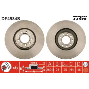 TRW | Bremsscheibe | DF4984S