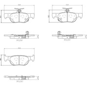 Brembo | Bremsbelagsatz, Scheibenbremse | P 49 064