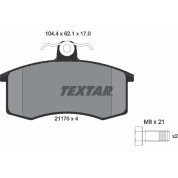 Textar | Bremsbelagsatz, Scheibenbremse | 2117002