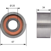 Gates | Umlenk-/Führungsrolle, Zahnriemen | T41178