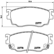 Brembo | Bremsbelagsatz, Scheibenbremse | P 49 026