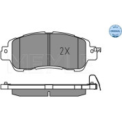 Meyle | Bremsbelagsatz, Scheibenbremse | 025 222 3515