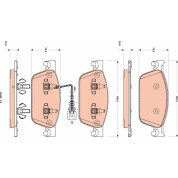 TRW | Bremsbelagsatz, Scheibenbremse | GDB1887