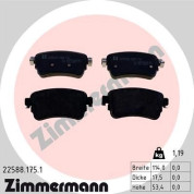 Zimmermann | Bremsbelagsatz, Scheibenbremse | 22588.175.1