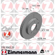 Zimmermann | Bremsscheibe | 370.3065.20