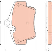 TRW | Bremsbelagsatz, Scheibenbremse | GDB1758