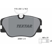 Textar | Bremsbelagsatz, Scheibenbremse | 2094102