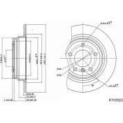 Metzger | Bremsscheibe | 6110322