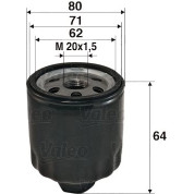 Valeo | Ölfilter | 586003