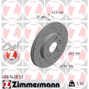 Zimmermann | Bremsscheibe | 400.1428.52