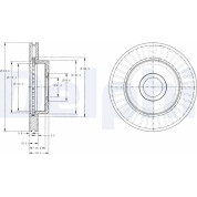 Delphi | Bremsscheibe | BG3659