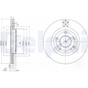 Delphi | Bremsscheibe | BG3829