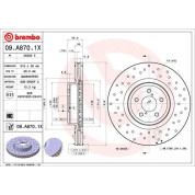 Brembo | Bremsscheibe | 09.A870.1X