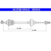 ATE | Seilzug, Kupplungsbetätigung | 24.3728-1014.2