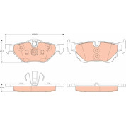 TRW | Bremsbelagsatz, Scheibenbremse | GDB2050