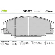 Valeo | Bremsbelagsatz, Scheibenbremse | 301020