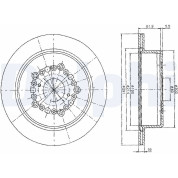 Delphi | Bremsscheibe | BG2662